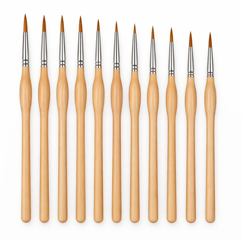 Zestaw pędzli modelarskich – 11 szt. do figurek i miniatur