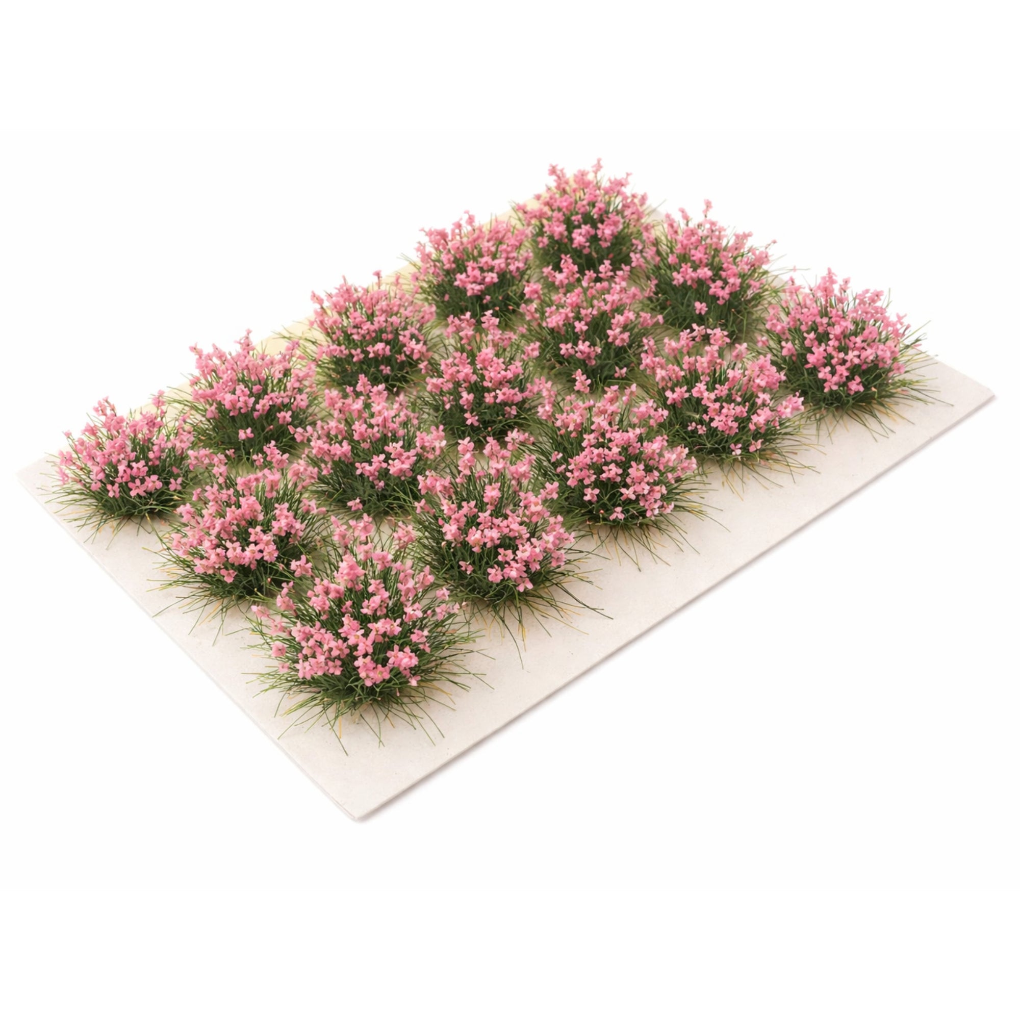 Kwiaty modelarskie 0,8–1 cm – 15 kępek do dioram i podstawek